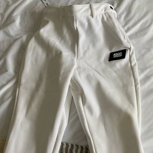ASOS white ski stirrup pant US 4
